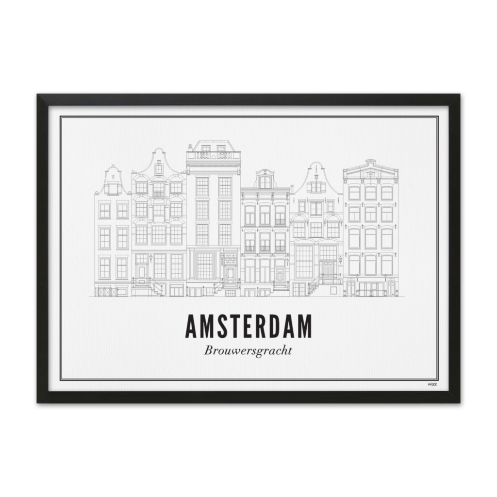 Affiches de Amsterdam - Brouwersgracht | WIJCK.