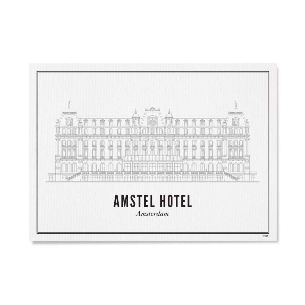 Poster van Amsterdam - Amstel Hotel | WIJCK. 