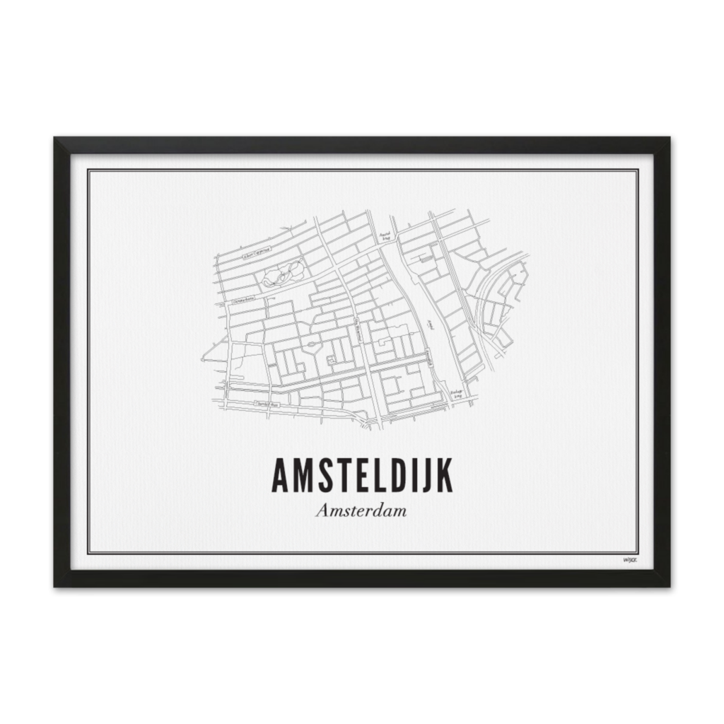 Poster von Amsteldijk - Amsterdam | WIJCK.