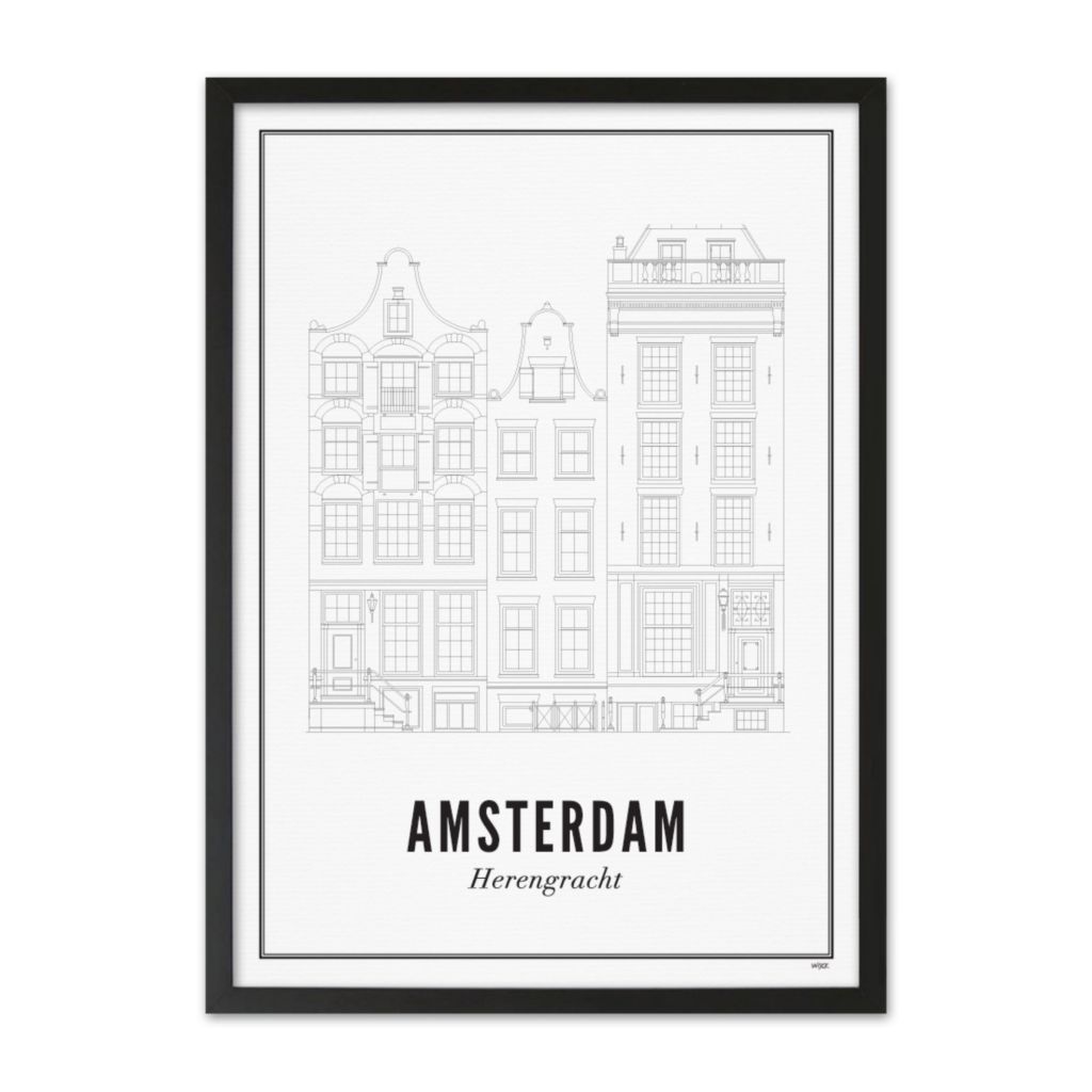 Poster of Amsterdam - Herengracht | WIJCK.