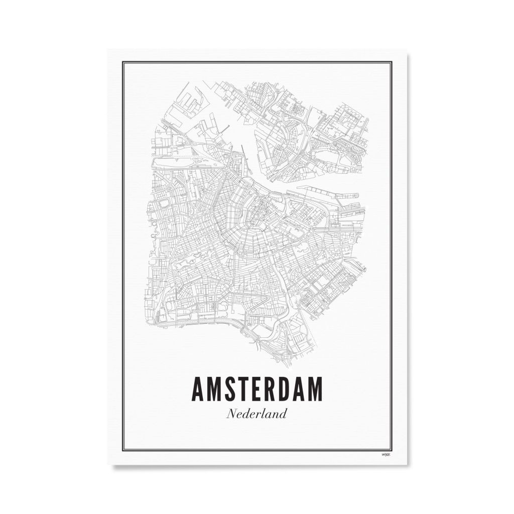Poster of Amsterdam - City | WIJCK.
