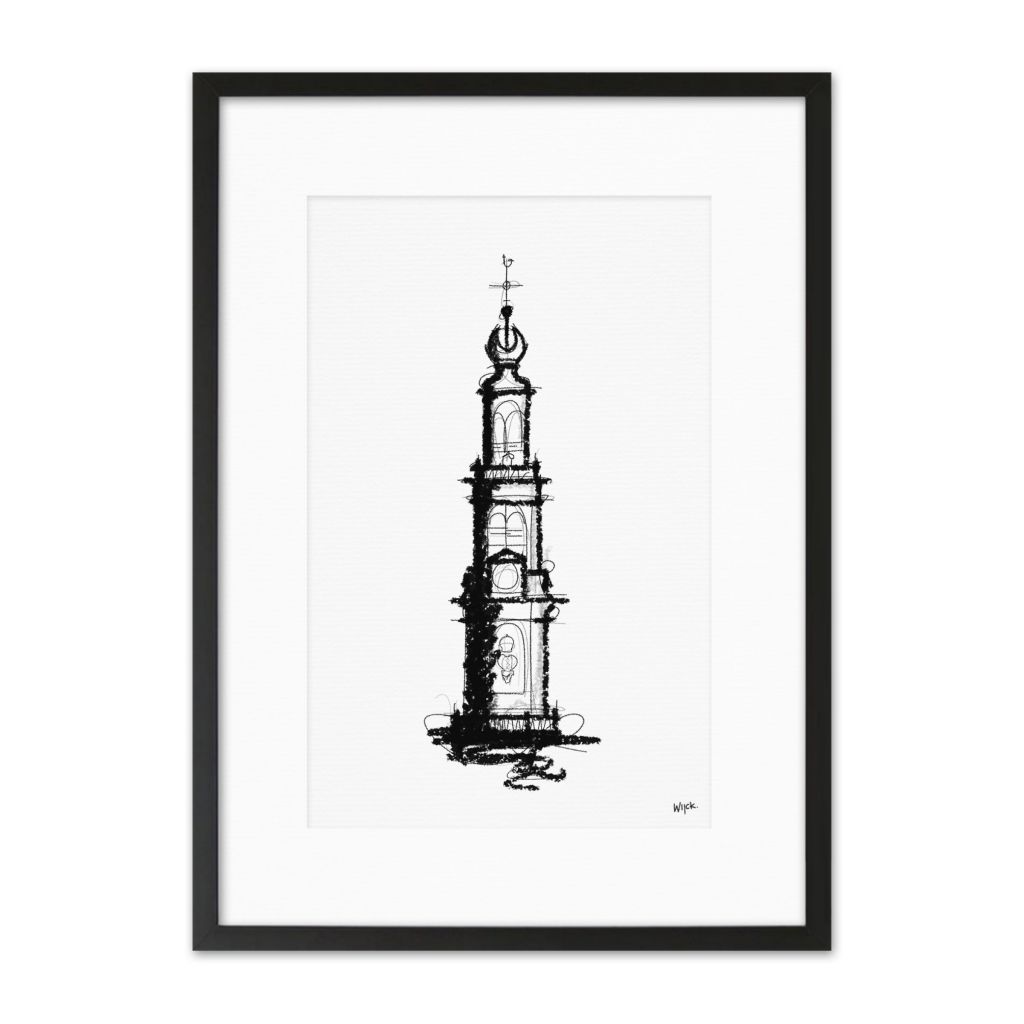 Poster van Amsterdam - Westertoren | WIJCK. 