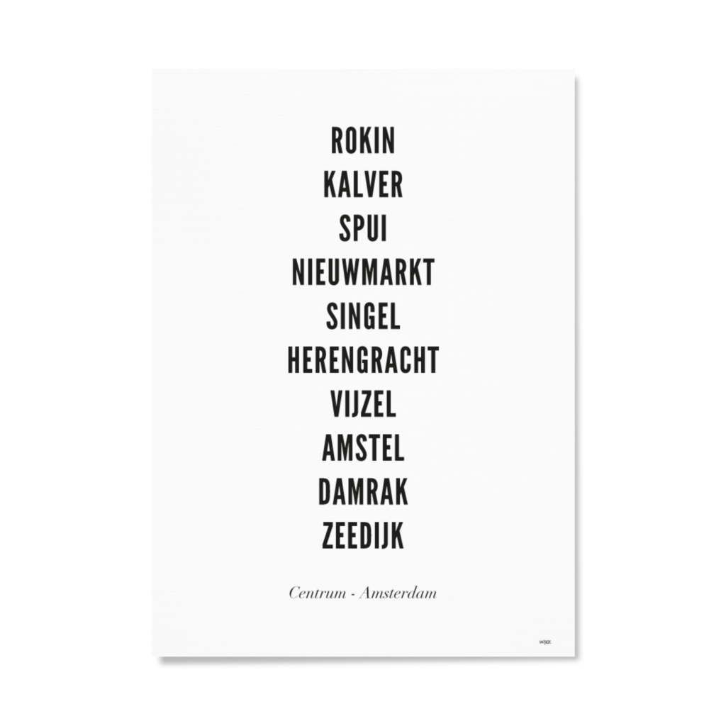 Affiches de Amsterdam - Centre | WIJCK.
