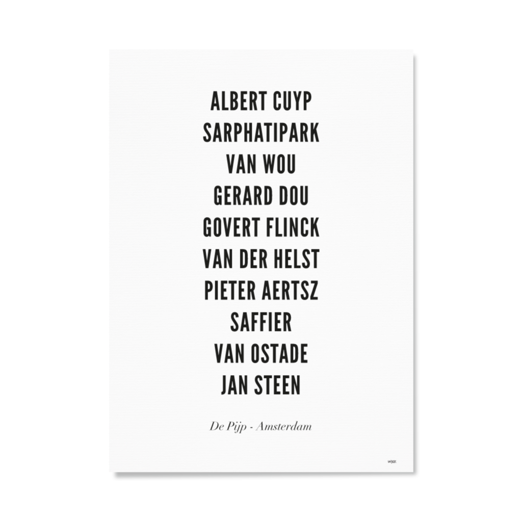 Affiches de Amsterdam - De Pijp | WIJCK.