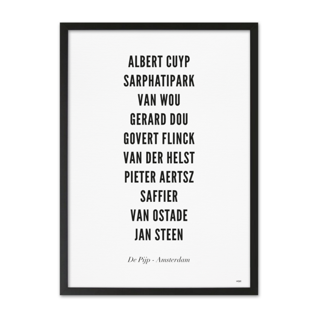 Affiches de Amsterdam - De Pijp | WIJCK.