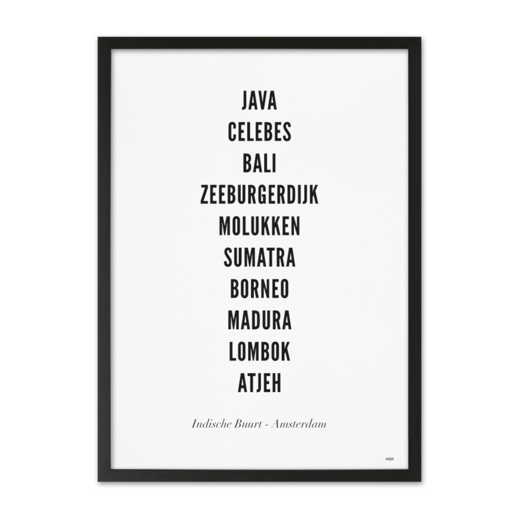 Affiches de Amsterdam - Indische Buurt | WIJCK.
