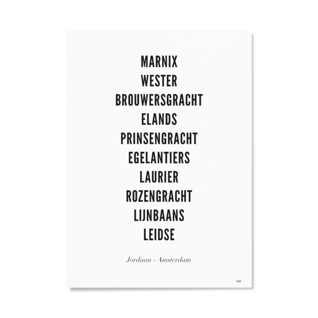 Poster von Amsterdam - Jordaan | WIJCK.