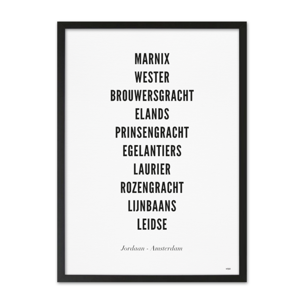 Poster von Amsterdam - Jordaan | WIJCK.