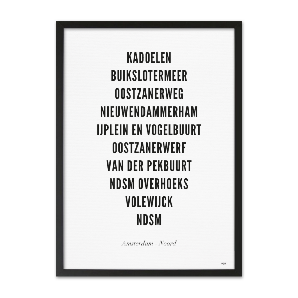 Affiches de Amsterdam - Noord | WIJCK.