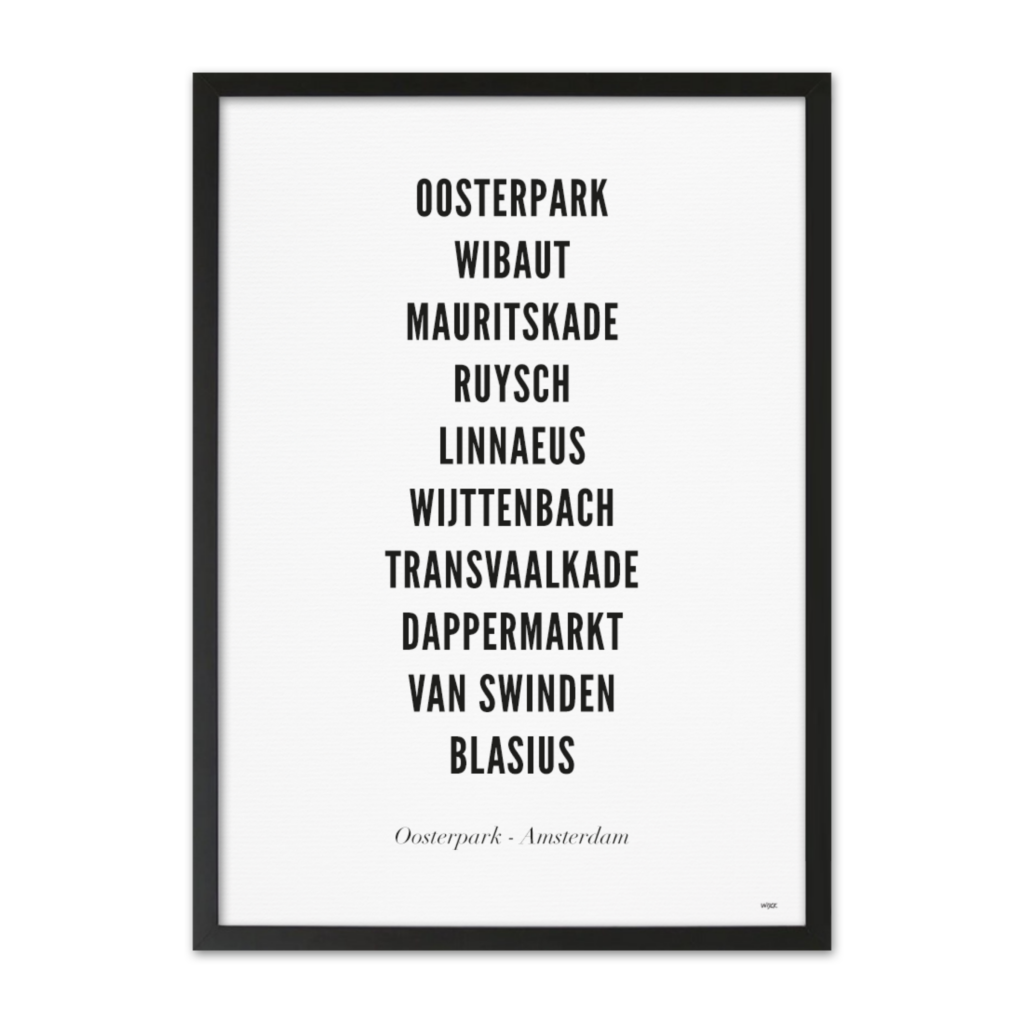 Poster of Amsterdam - Oosterpark | WIJCK.