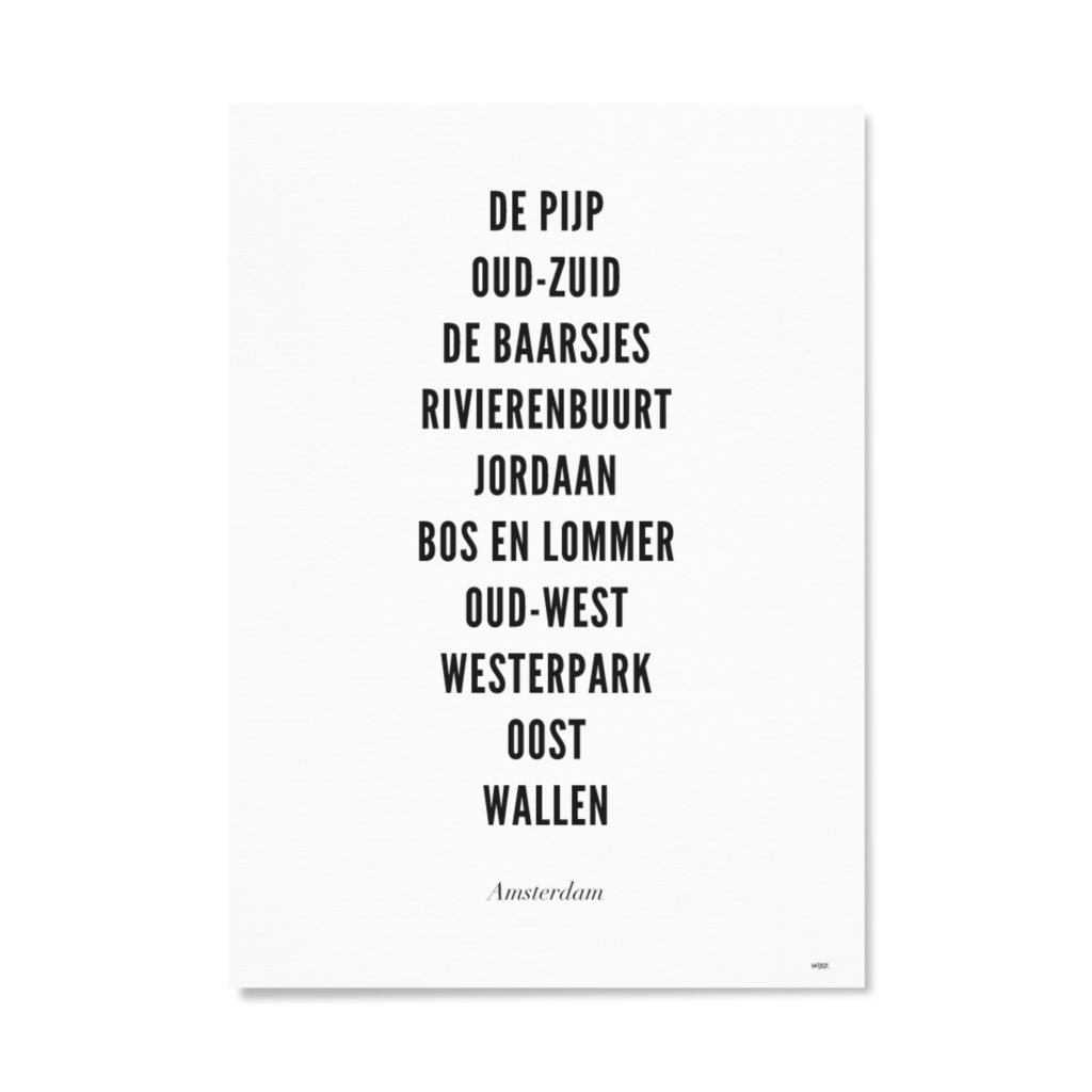 Poster van Amsterdam - Stad | WIJCK. 