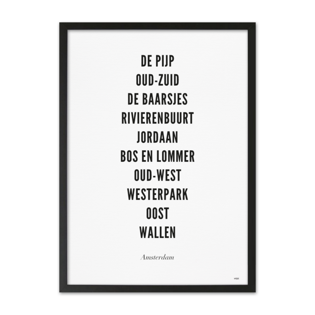 Poster van Amsterdam - Stad | WIJCK. 