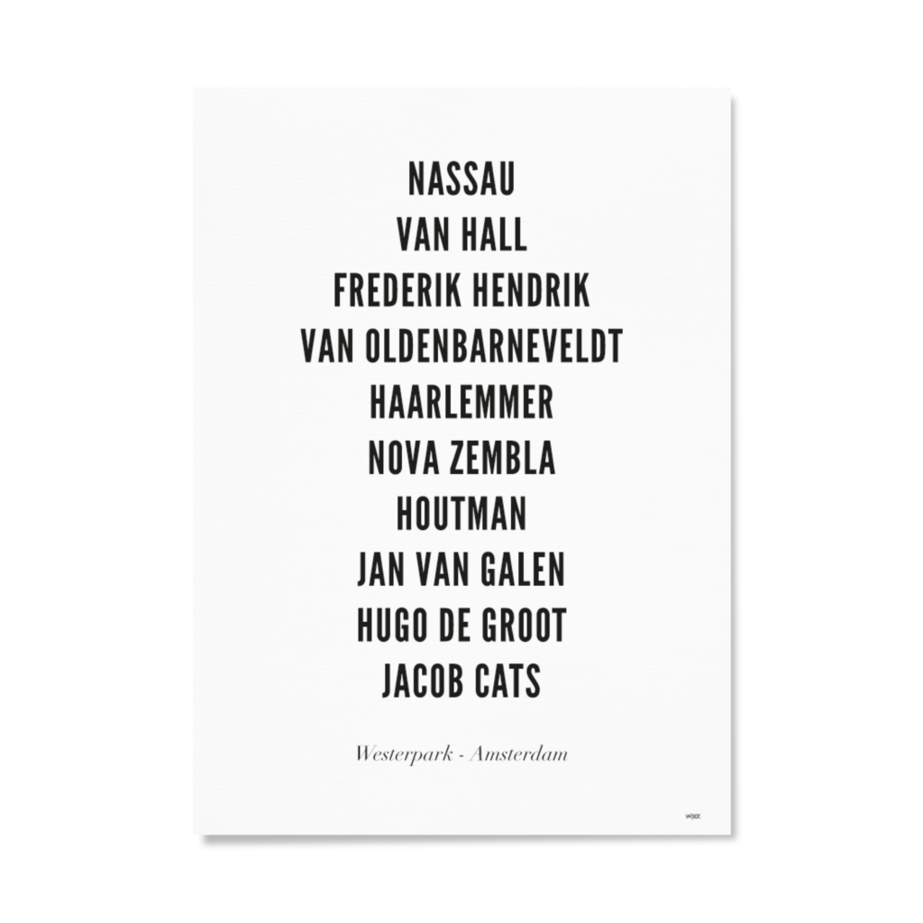 Poster von Amsterdam - Westerpark | WIJCK.
