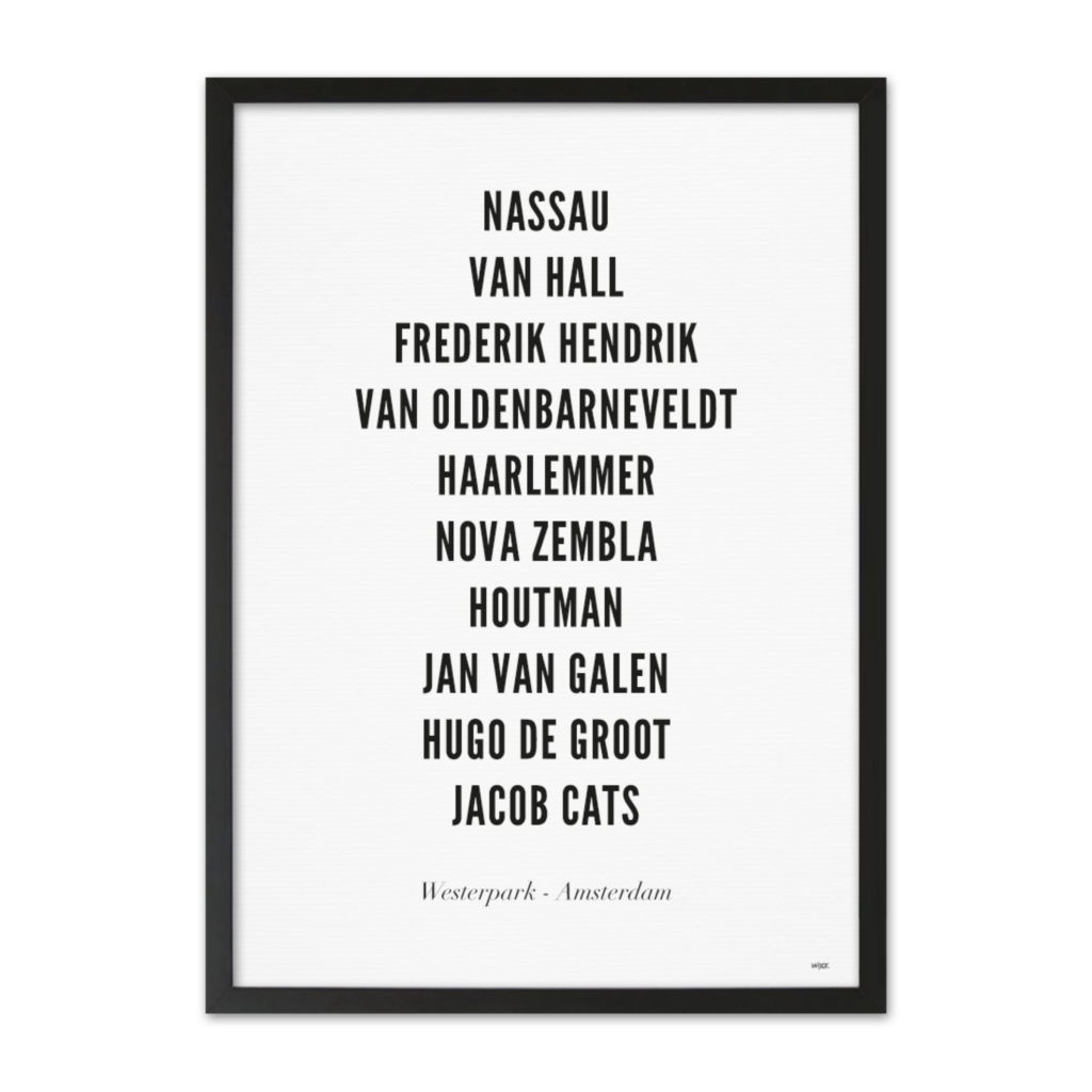 Poster von Amsterdam - Westerpark | WIJCK.