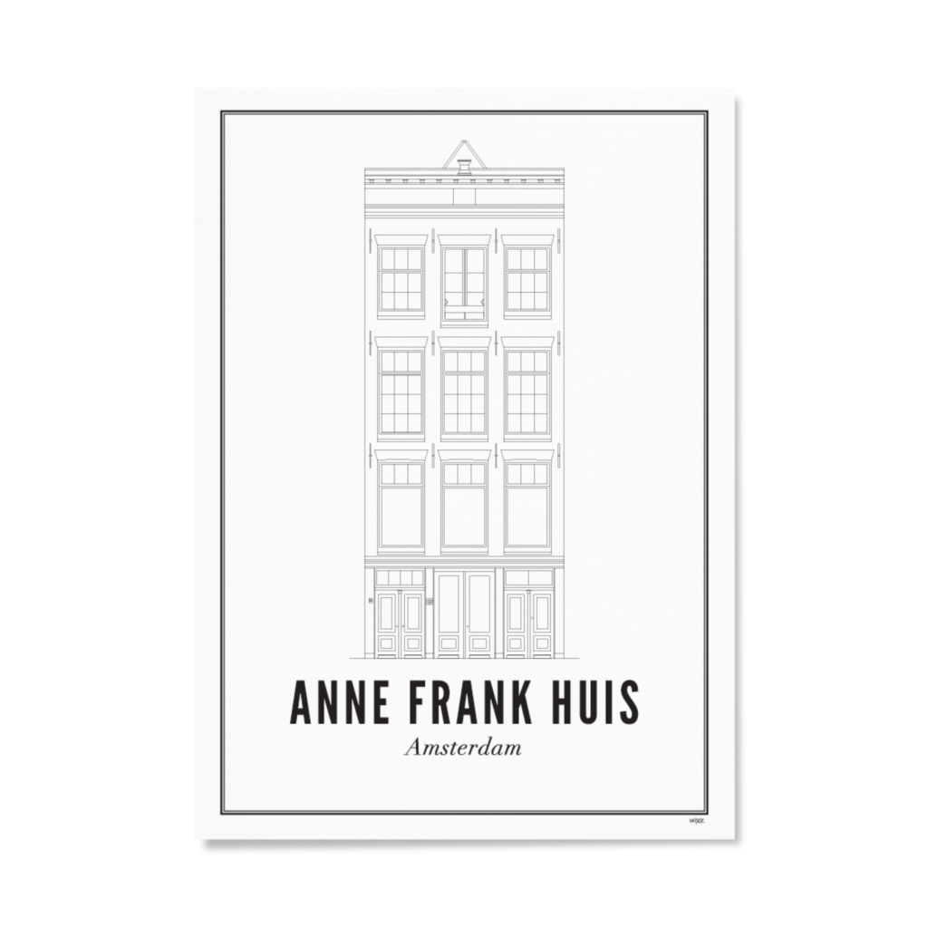 Poster of Amsterdam - Anne Frank Huis | WIJCK.
