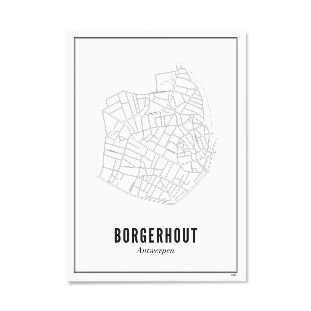 Poster van Antwerpen - Borgerhout | WIJCK. 