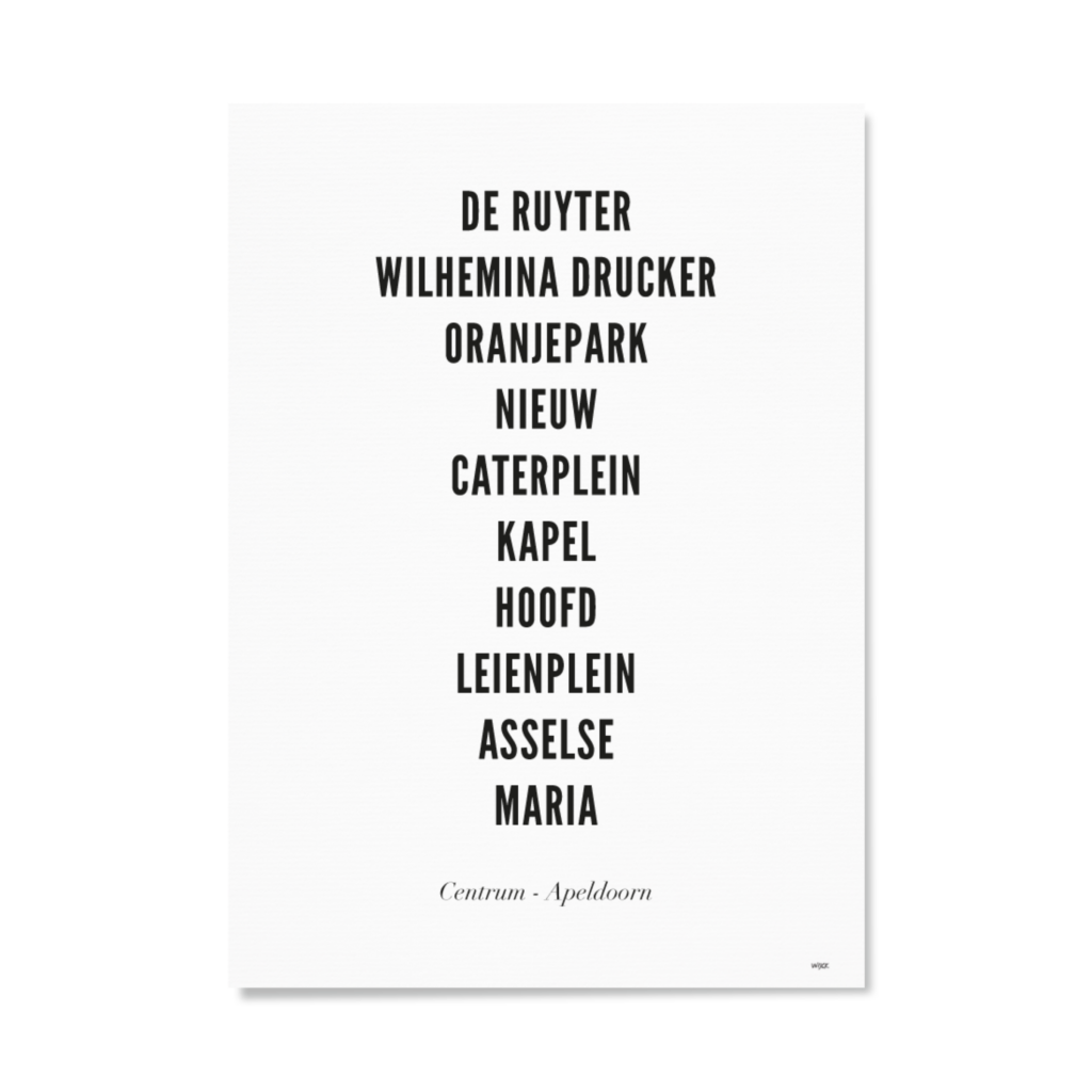 Poster von Apeldoorn - Zentrum | WIJCK.