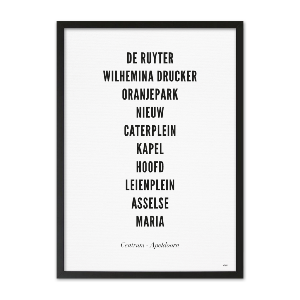 Poster von Apeldoorn - Zentrum | WIJCK.