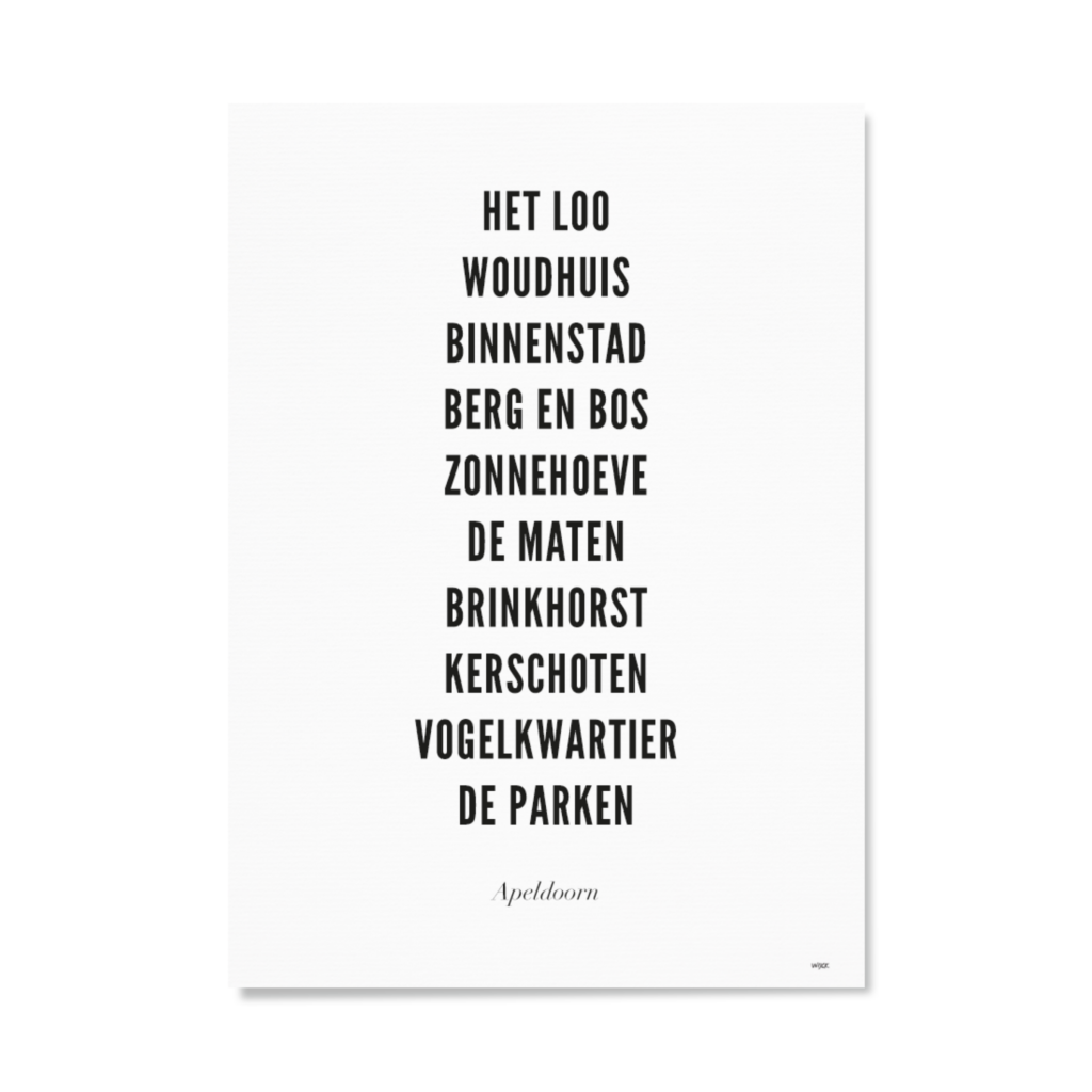 Poster von Apeldoorn - Stadt | WIJCK.