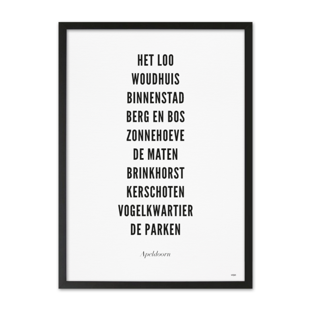 Poster von Apeldoorn - Stadt | WIJCK.
