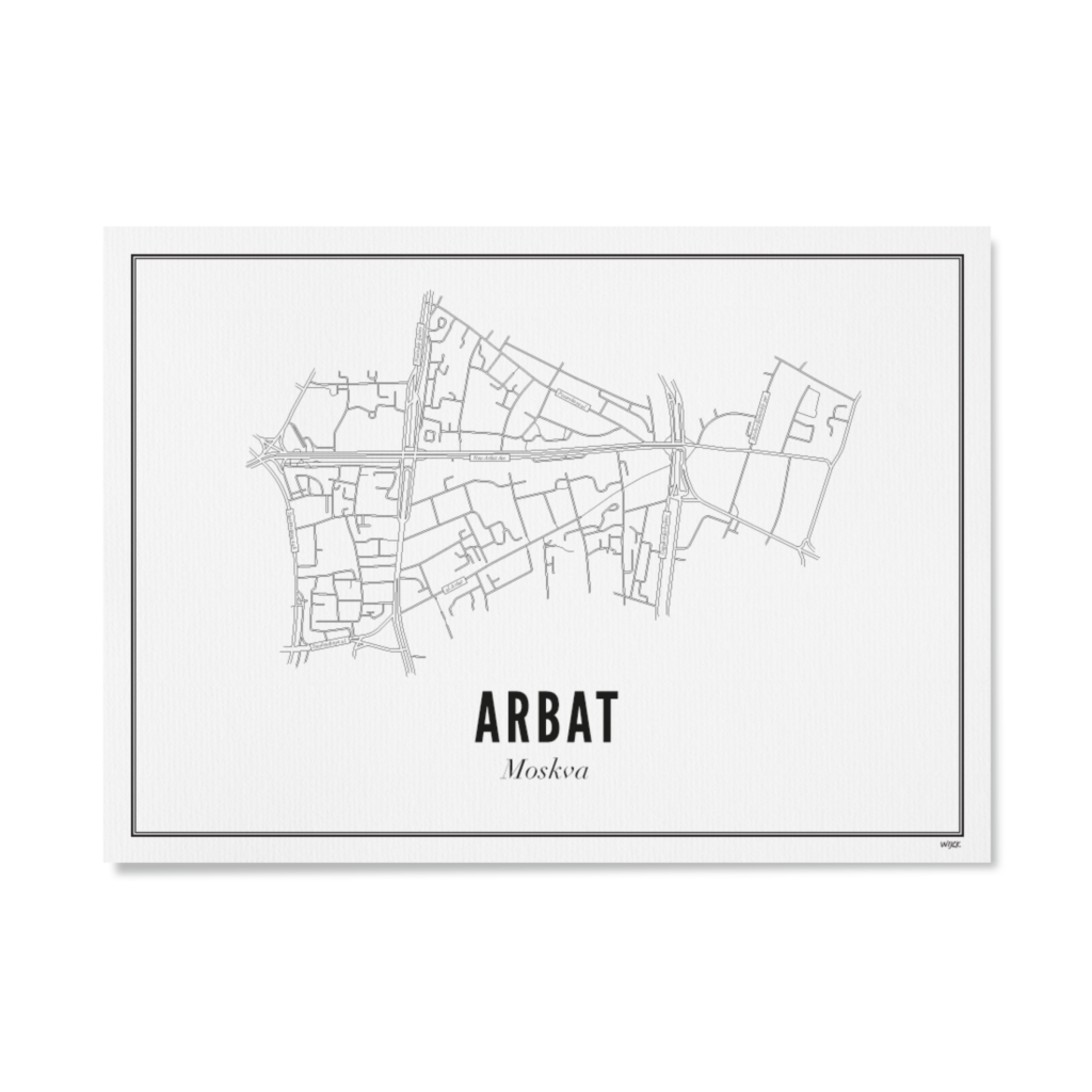 Poster von Moskau - Arbat | WIJCK.