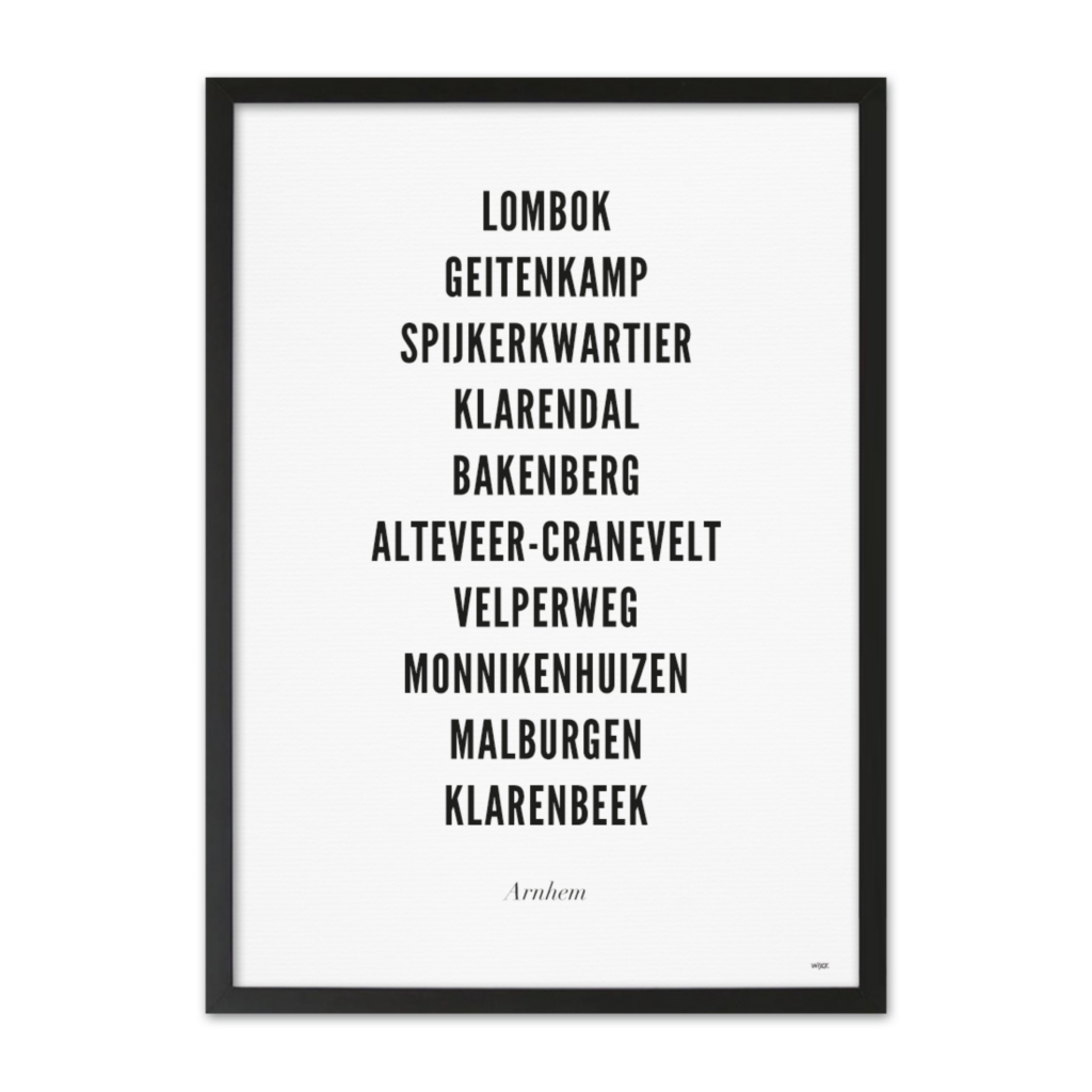 Poster von Arnhem - Stadt | WIJCK.