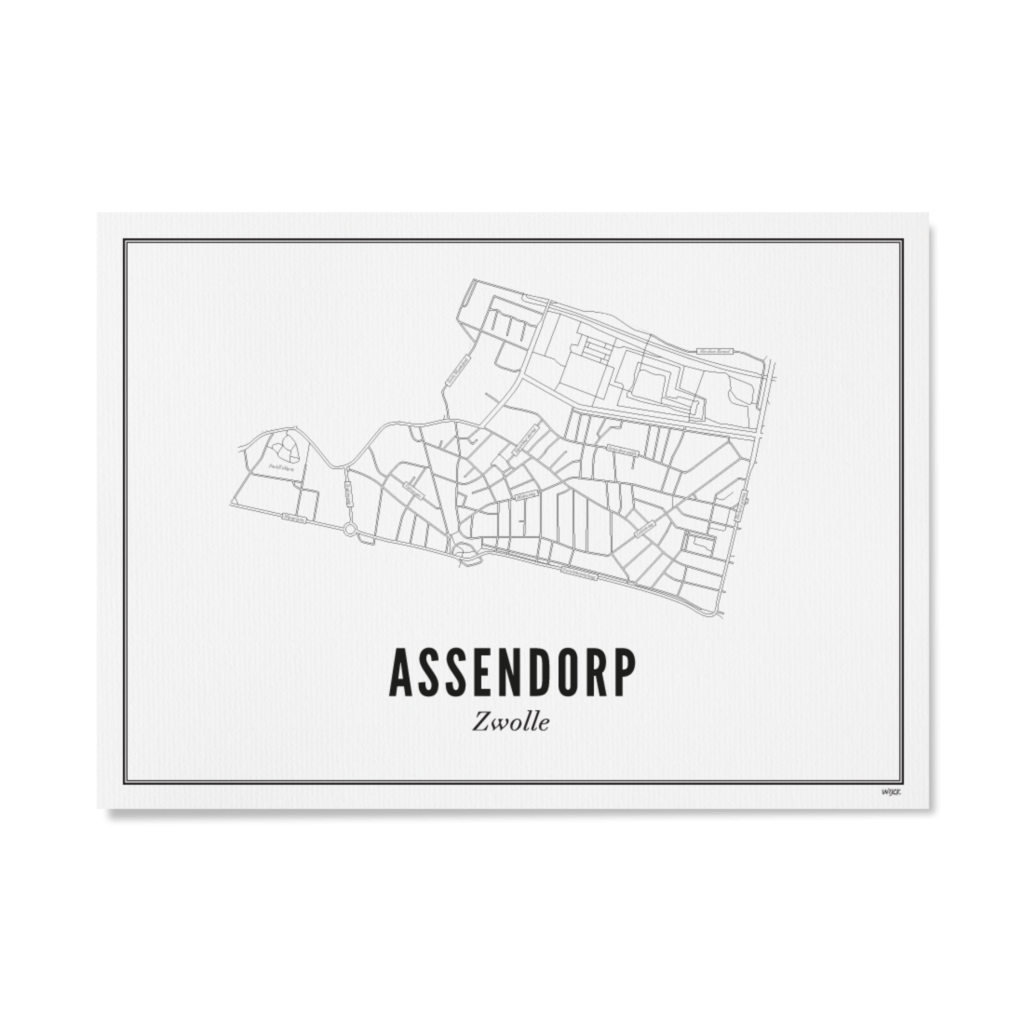 Poster von Zwolle - Assendorp | WIJCK.