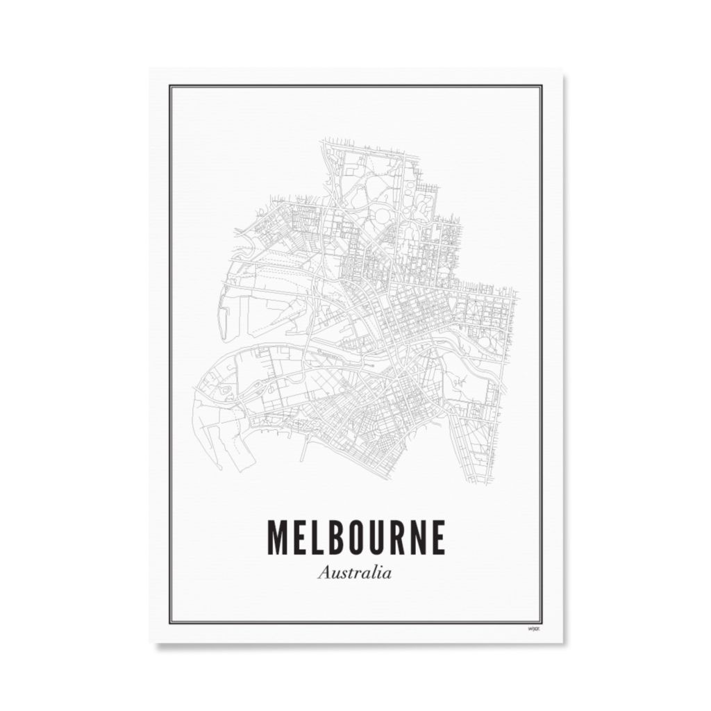 Poster of Melbourne - city | WIJCK.