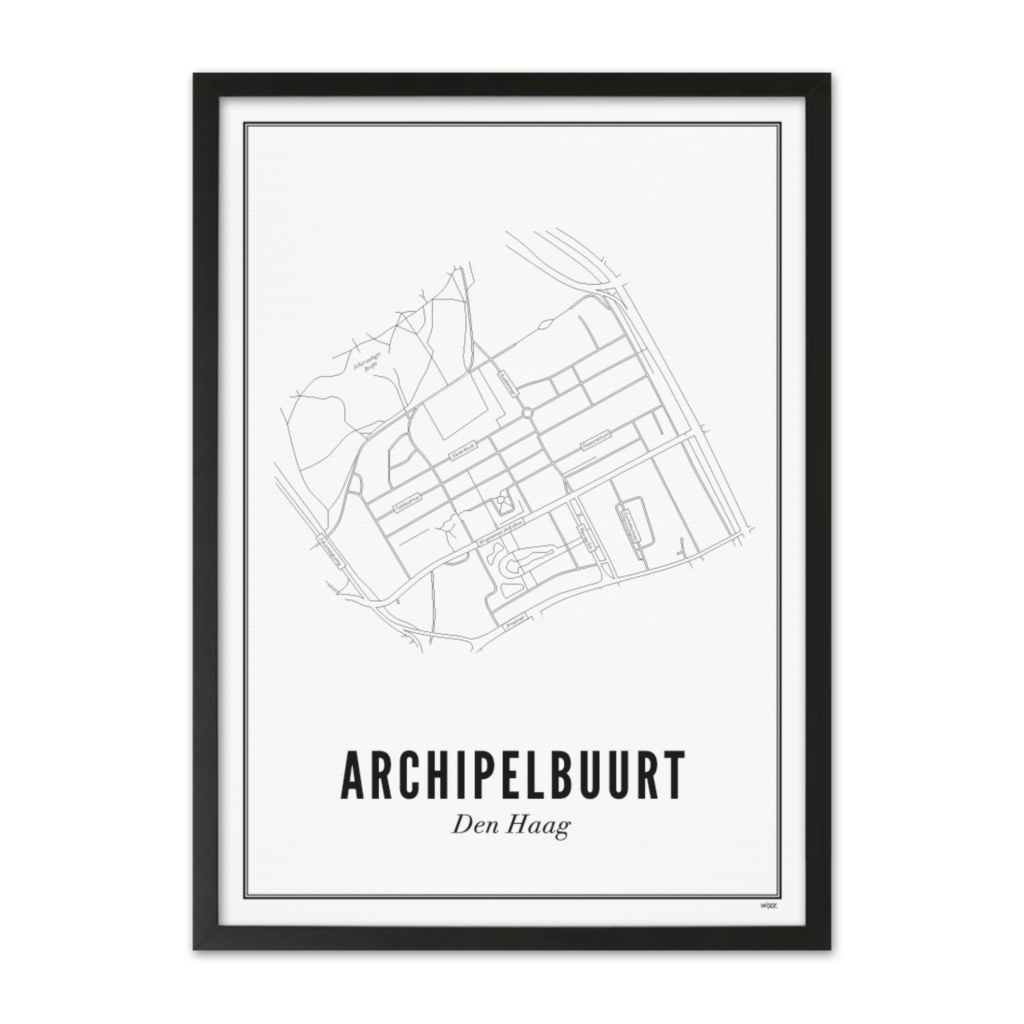 Poster van Den Haag - Archipelbuurt | WIJCK. 
