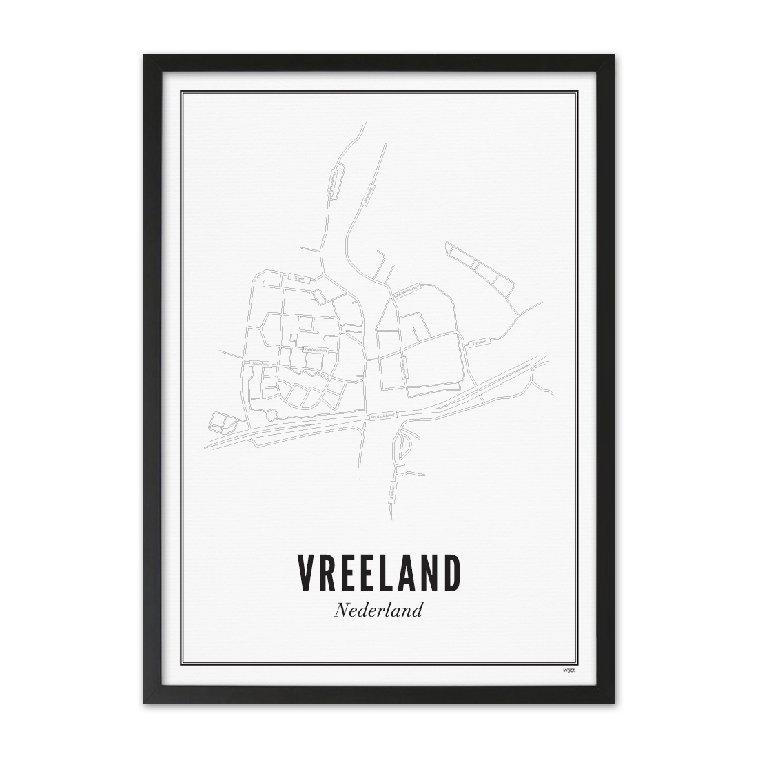 Poster van Vreeland - Stad | WIJCK. 