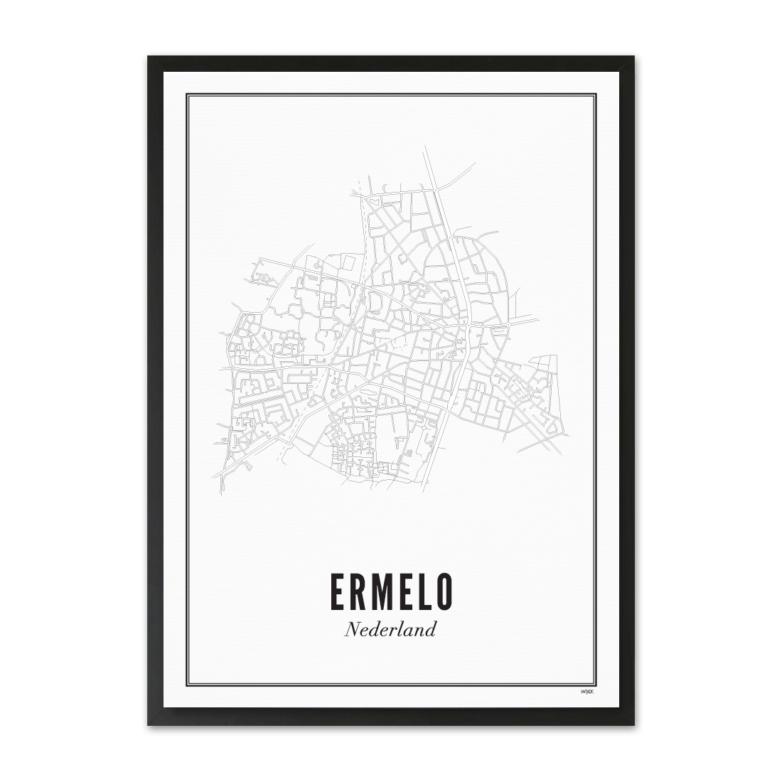 Poster von Ermelo - Stadt | WIJCK.