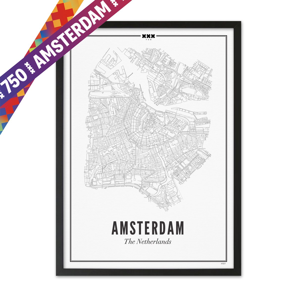 Amsterdam 750 jaar poster | WIJCK.