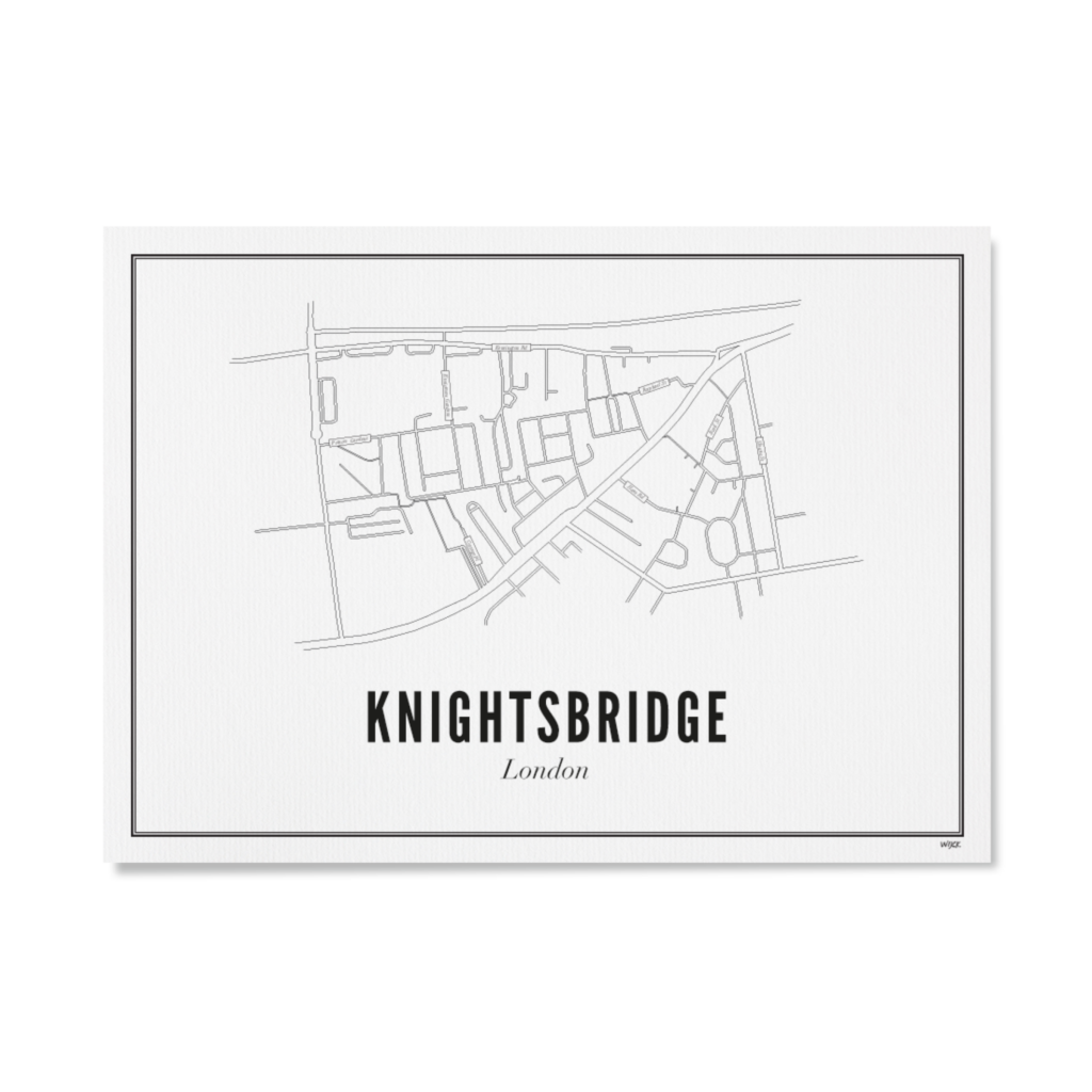 Poster von London - KnightsBridge | WIJCK.