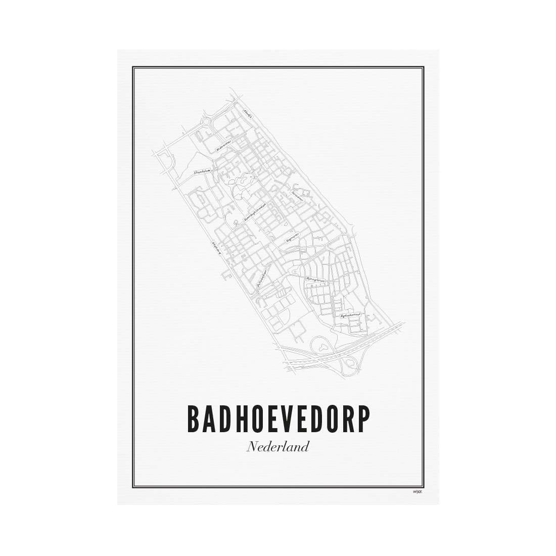 Poster von Badvoevedorp - Stad | WIJCK.