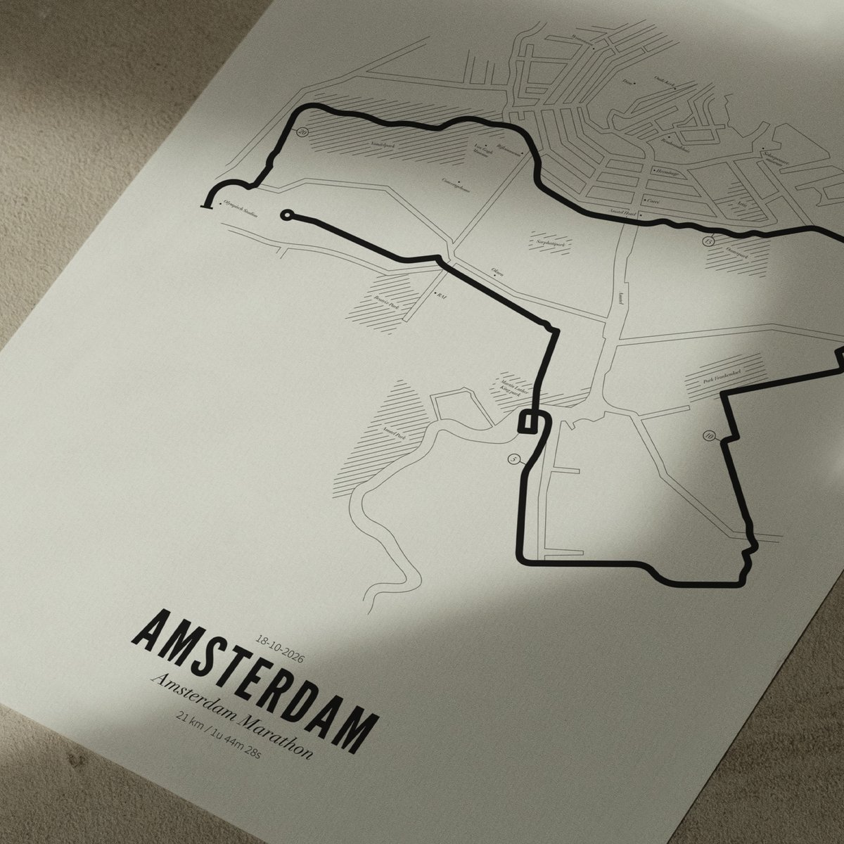 Affiches de Semi-marathon Amsterdam 2026 | WIJCK.