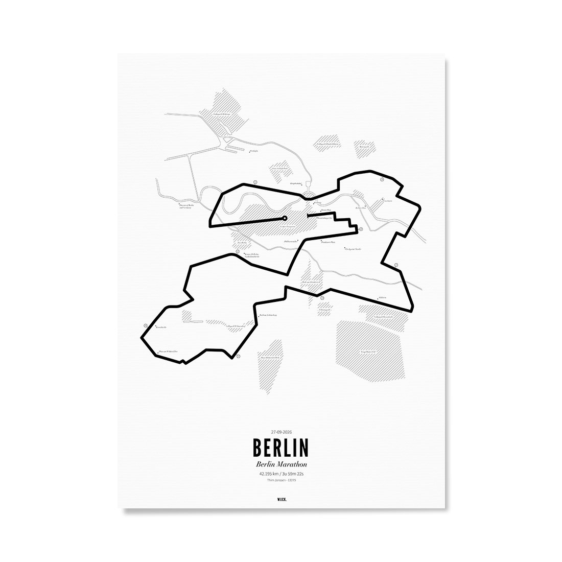 Poster van Marathon Berlijn 2026 | WIJCK. 