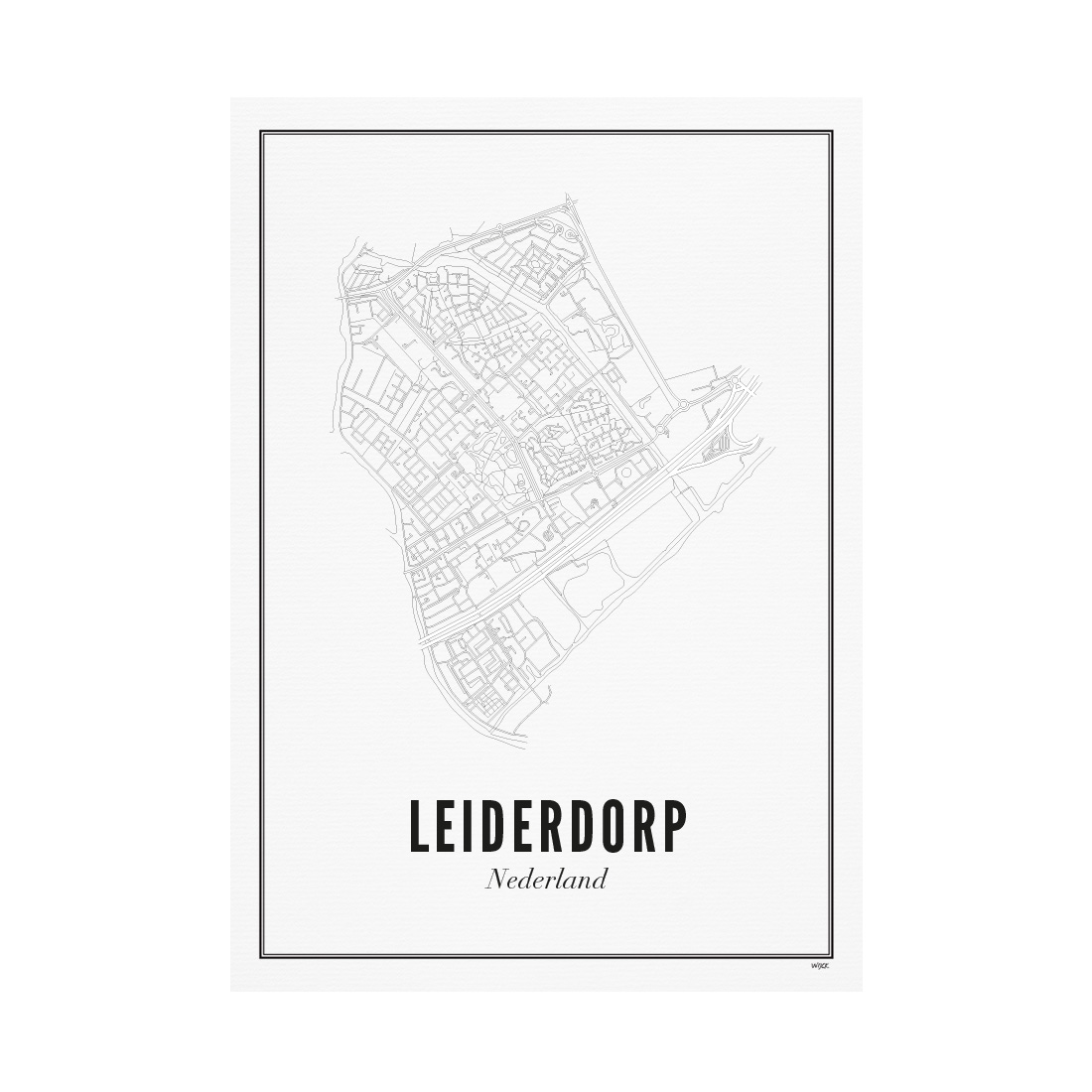 Poster von Leiderdorp - stadt | WIJCK.