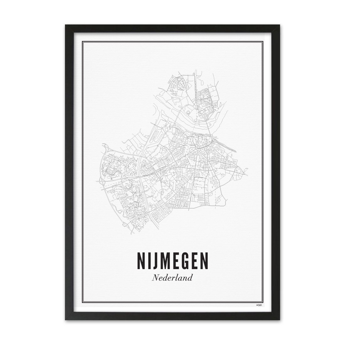 Poster von Nijmegen - Stadt | WIJCK.