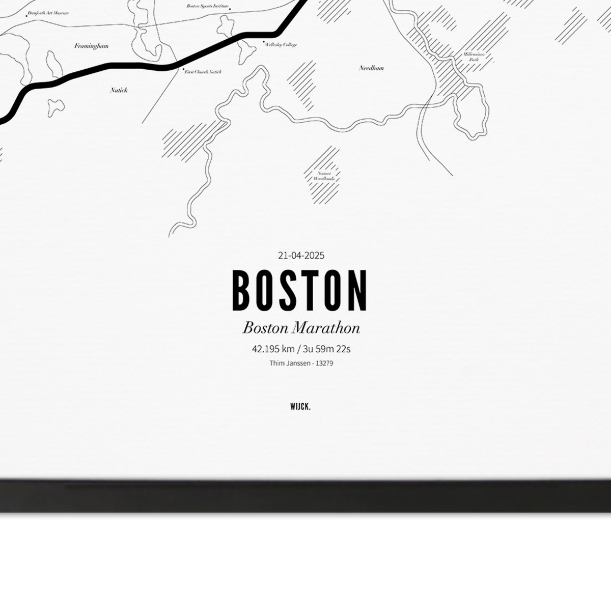 Poster von Marathon Boston 2025 | WIJCK.