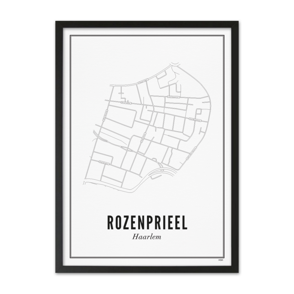 Poster van Haarlem - Rozenprieel | WIJCK. 