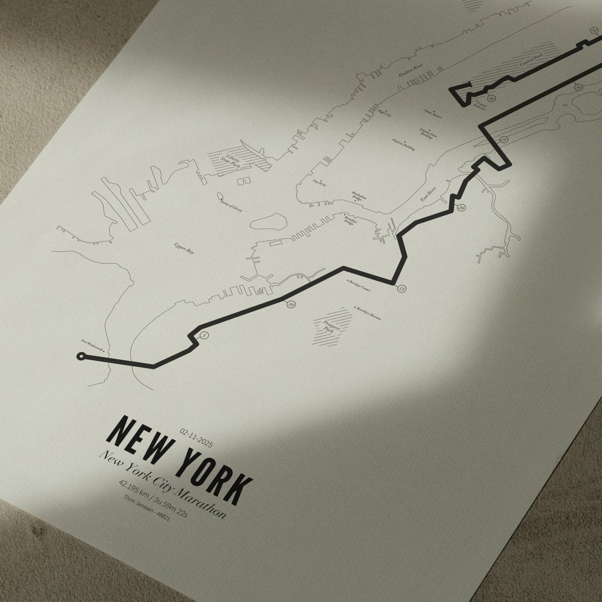 Poster Marathon New York 2025 | WIJCK.