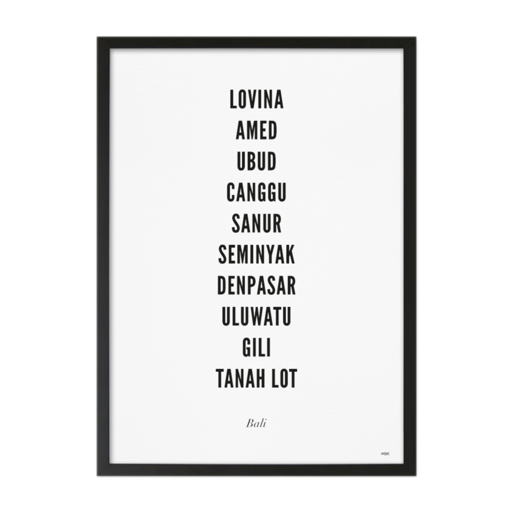 Poster von Bali | WIJCK.