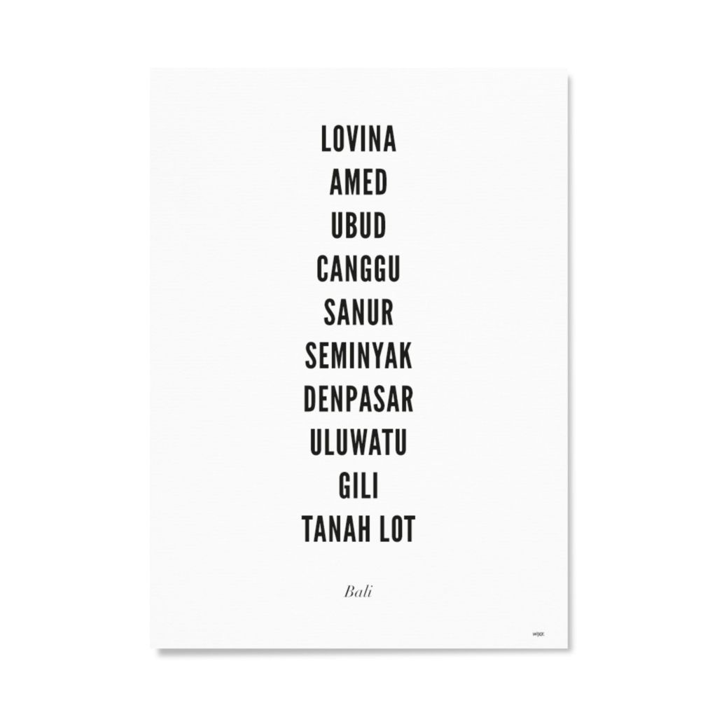 Poster von Bali | WIJCK.