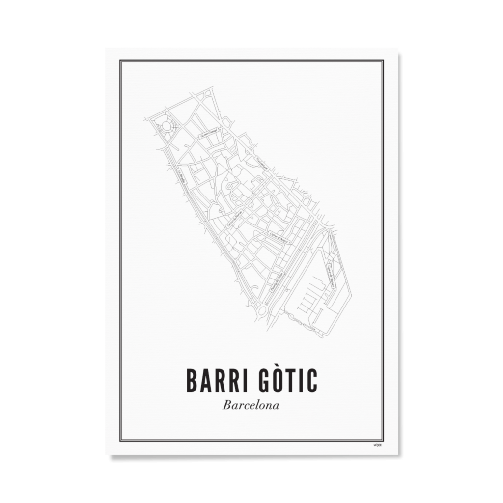 Affiches de Barcelone - Barri Gòtic | WIJCK.
