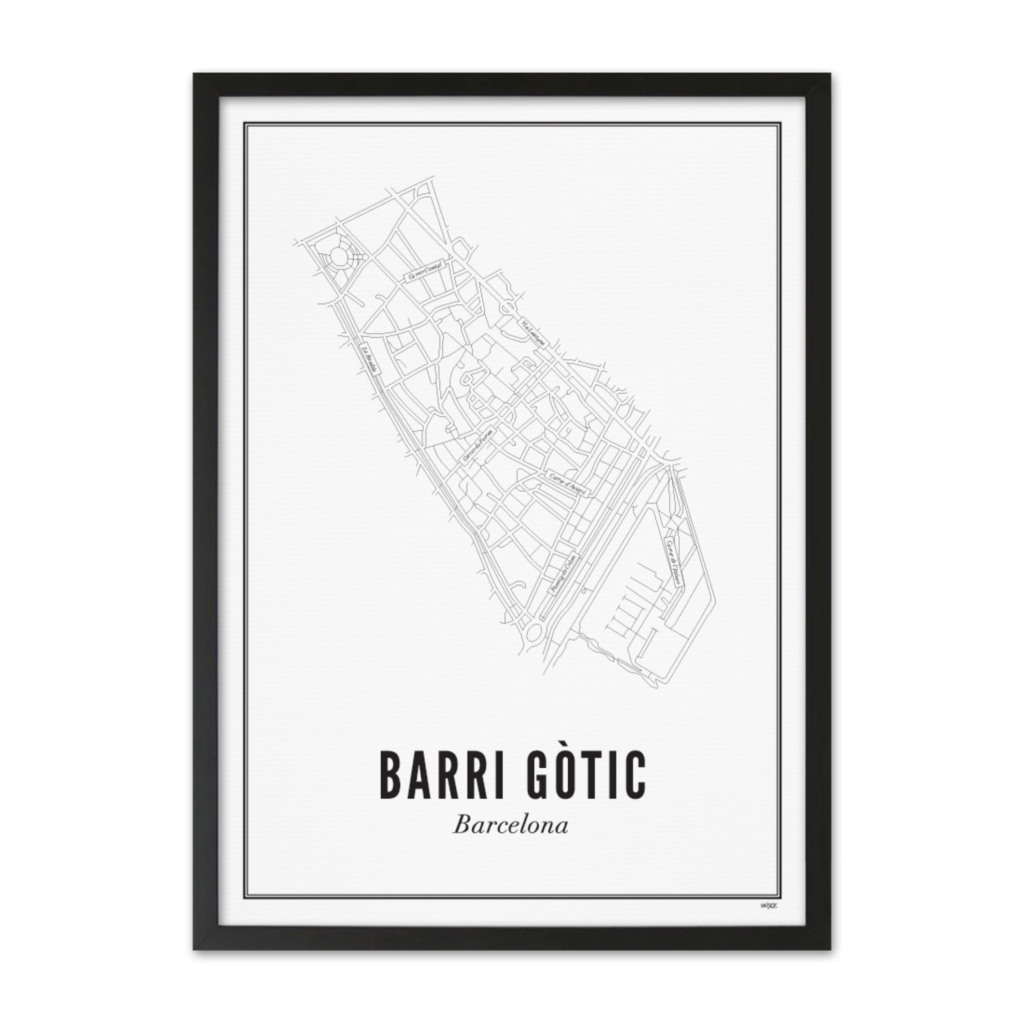 Affiches de Barcelone - Barri Gòtic | WIJCK.