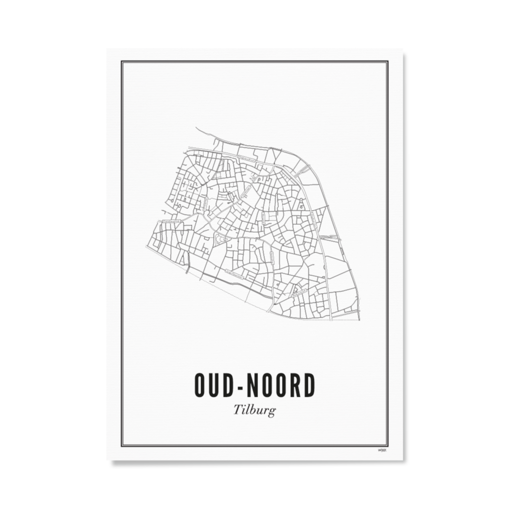 Poster von Tilburg - Oud-Noord | WIJCK.