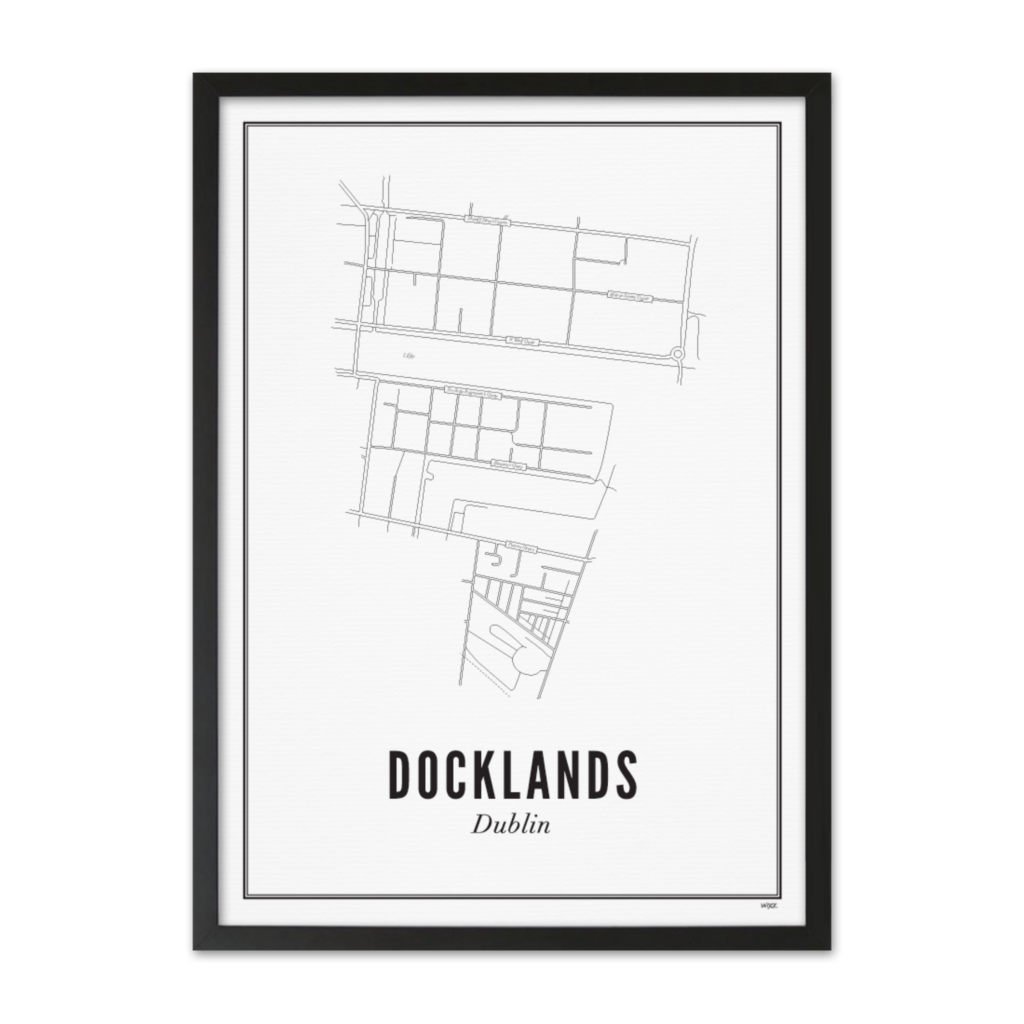 Poster von Dublin - Docklands | WIJCK.