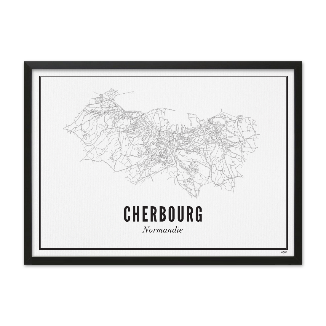 Poster van Cherbourg - Stad | WIJCK. 
