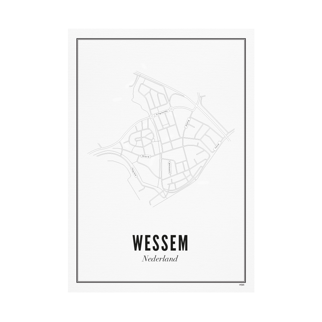 Poster of Wessem - Limburg | WIJCK.