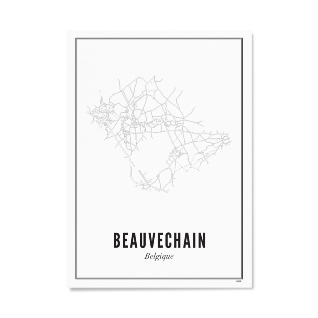 Poster von Beauvechain - Stadt | WIJCK.